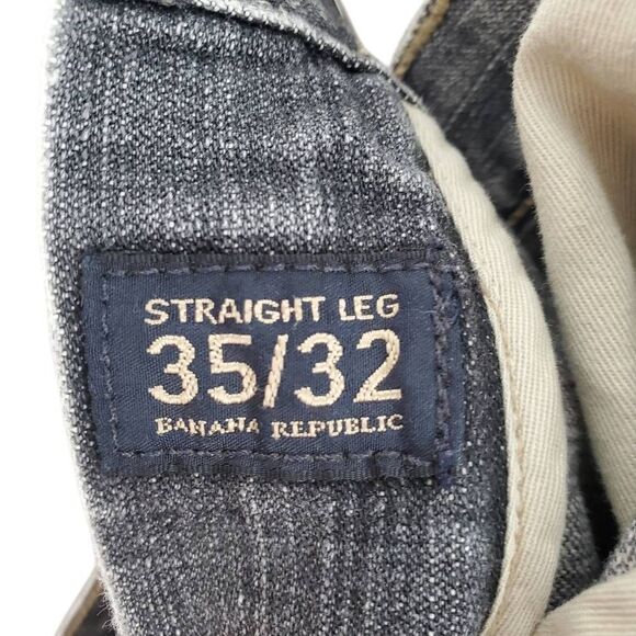 Banana Republic Men’s Vintage Authentic Straight-Leg Black Jeans Size 35Wx32L‎ - Picture 9 of 15